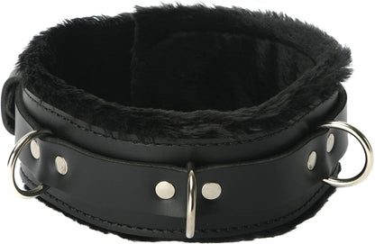 Strict Leather Premium Fur Lined Locking Collar S/M - SP BOUTIQUE