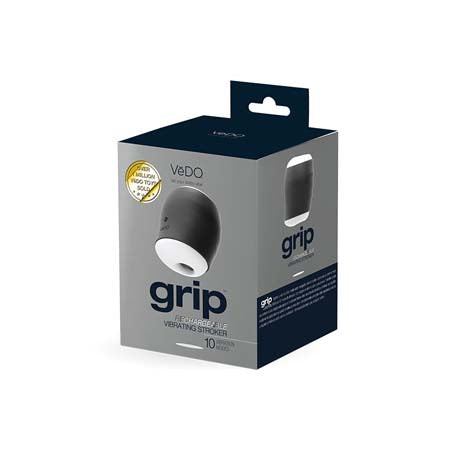 Grip Rechargeable Vibrating Sleeve Black - SP BOUTIQUE