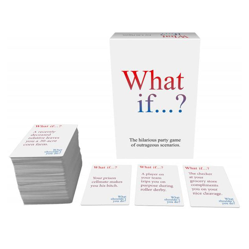 What If...? - A Hilarious Party Game for 3 to 20 Players with 400 Wacky Scenarios - SP BOUTIQUE