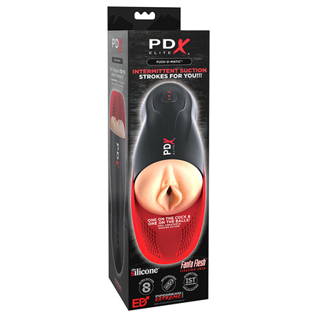 PDX Elite Fuck-O-Matic Stroker - Light/Red/Black - SP BOUTIQUE