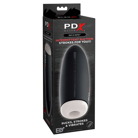 PDX Elite Fap-O-Matic Stroker - White/Black - SP BOUTIQUE