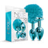Nixie Metal Butt Plug Set W/jewel Inlaid & Pom Pom - SP BOUTIQUE