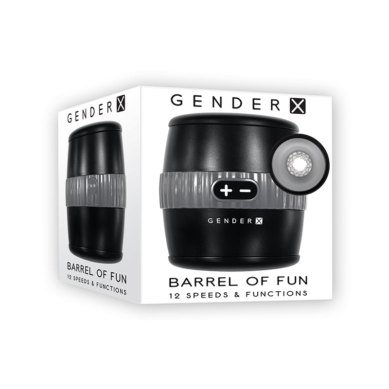 Gender X Barrel Of Fun Stroker Black - SP BOUTIQUE