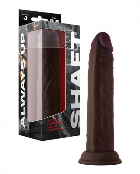 Shaft Model J Flexskin Liquid Silicone  Dong - Mahogany - SP BOUTIQUE