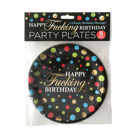 Happy Fucking Birthday Plates - SP BOUTIQUE