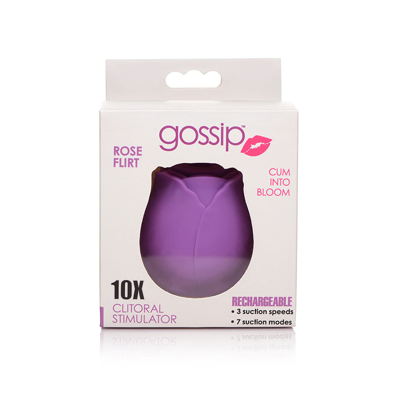 Gossip Cum Into Bloom Clitoral Vibrator Rose Flirt Silicone - SP BOUTIQUE