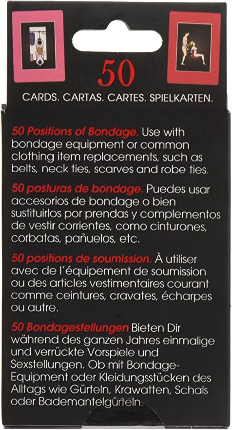 Fifty Positions Of Bondage Card Game - SP BOUTIQUE