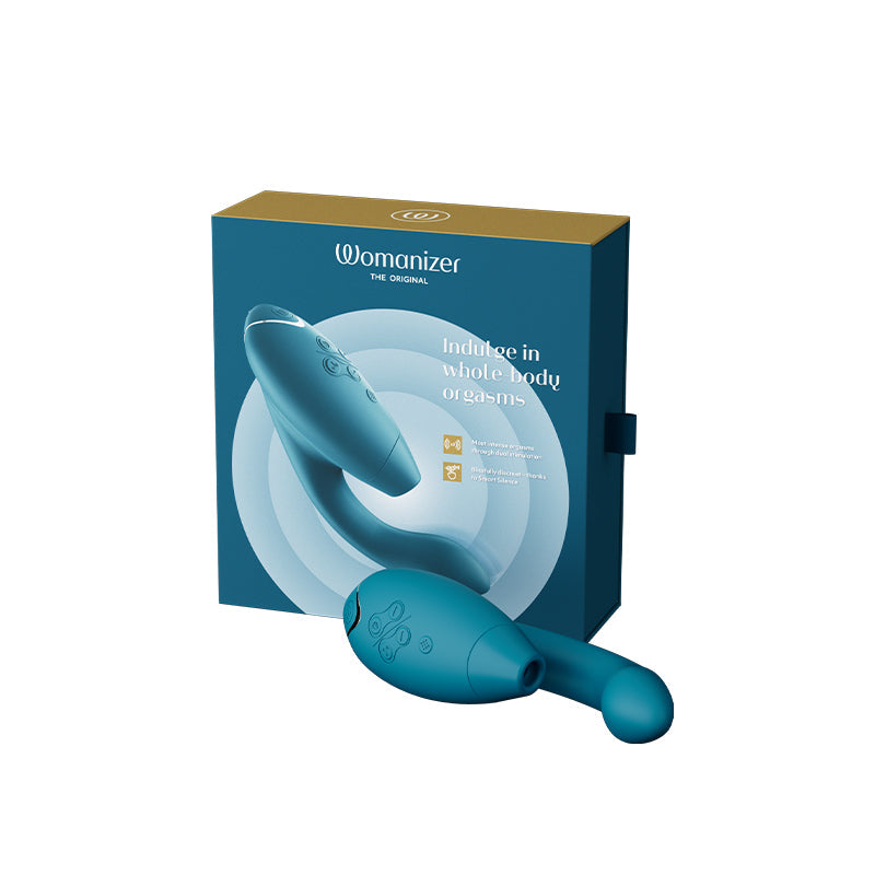 Womanizer Duo 2 - Premium Dual Stimulator with Pleasure Air &amp; G-Spot Vibrations, Waterproof, 10 Patterns, 14 Intensities - SP BOUTIQUE