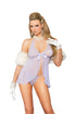 Mesh and lace babydoll 2pc set - SP BOUTIQUE