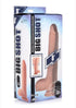 Big Shot Silicone Vibrating & Twirling Remote Control Rechargeable Dildo with Balls 8in - Vanilla - SP BOUTIQUE