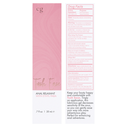 CG Tush Ease Anal Relaxant with Benzocaine CLASSIC BRAND
