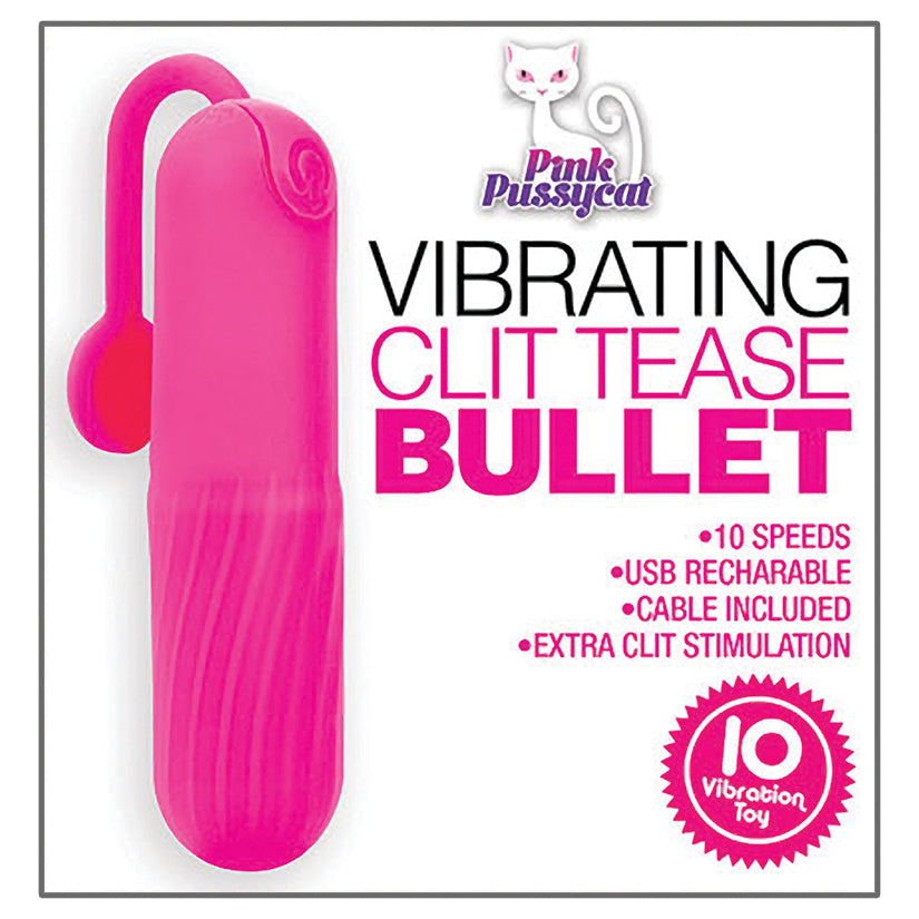 Pink Pussycat Vibrating Clit Tease Bullet - SP BOUTIQUE