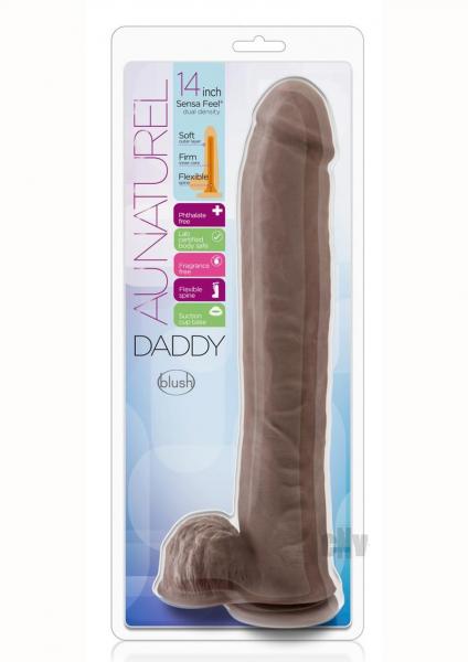 Au Naturel - Daddy - 14in Sensa Feel Dual Density Dildo - SP BOUTIQUE