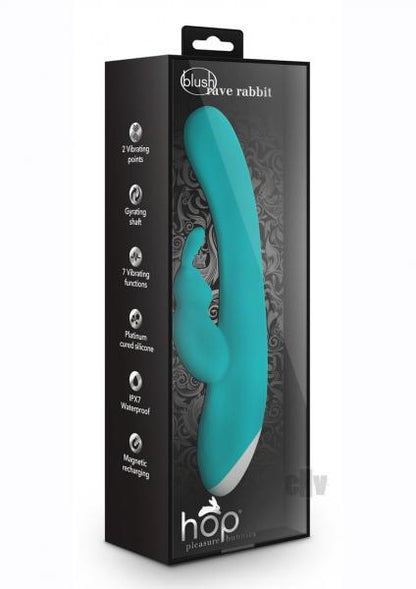 Hop Rave Rabbit Plus Rechargeable Silicone Vibrator - Green - SP BOUTIQUE