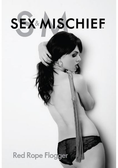 S &amp; M Red Rope Flogger - SP BOUTIQUE