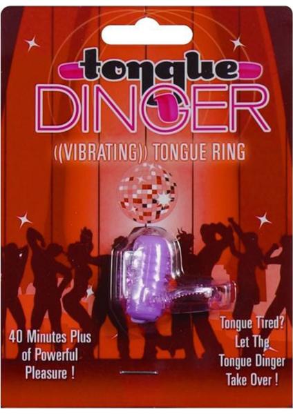 Tongue Dinger Vibrating Tongue Ring Purple - SP BOUTIQUE