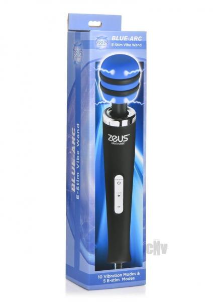 Zeus E-Stim Vibe Wand Massager - Corded, 3 Speeds, 7 Vibrations, Flexible Neck, Premium Silicone - SP BOUTIQUE