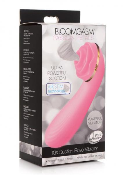 Inmi Bloomgasm Passion Petals 10x Silicone Suction Rose Vibrator - SP BOUTIQUE