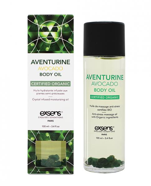 Exsens Organic Body Oil W/stones - Adventure Avocado - SP BOUTIQUE
