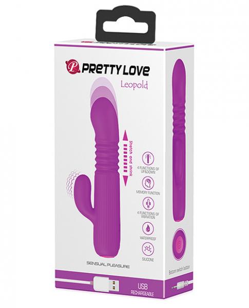 Pretty Love Leopold Mini Thruster Purple Vibrator - SP BOUTIQUE