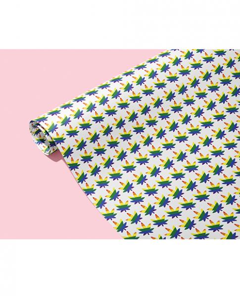 Rainbow Pot Leaf Wrapping Paper - SP BOUTIQUE