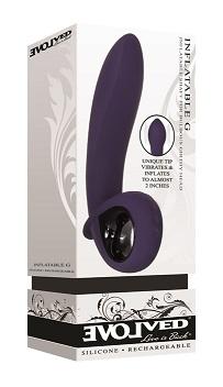 RECHARGEABLE INFLATABLE G VIBRATOR - SP BOUTIQUE