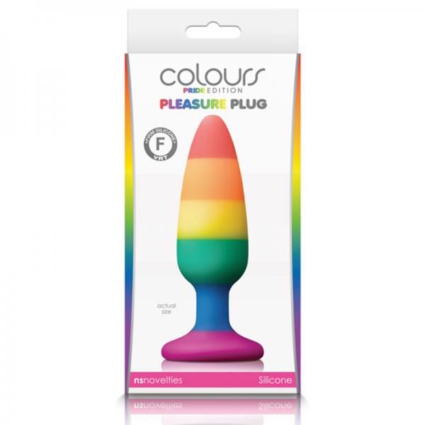 Colours Pride Edition Pleasure Plug Rainbow - SP BOUTIQUE