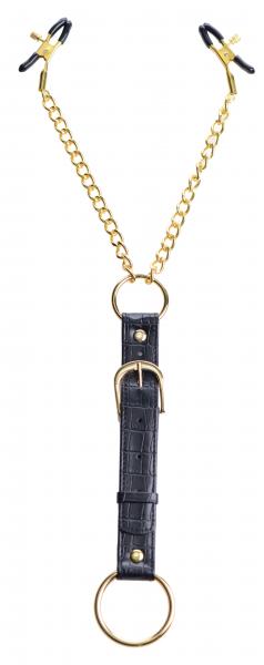 Penitentiary Nipple Clamps And Cock Ring Set - SP BOUTIQUE