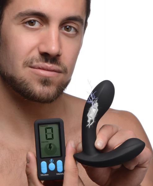 Zeus Vibe E-Stim Prostate Massager - Wireless Remote, Dual Motors, 10 Vibration &amp; Shock Functions - SP BOUTIQUE