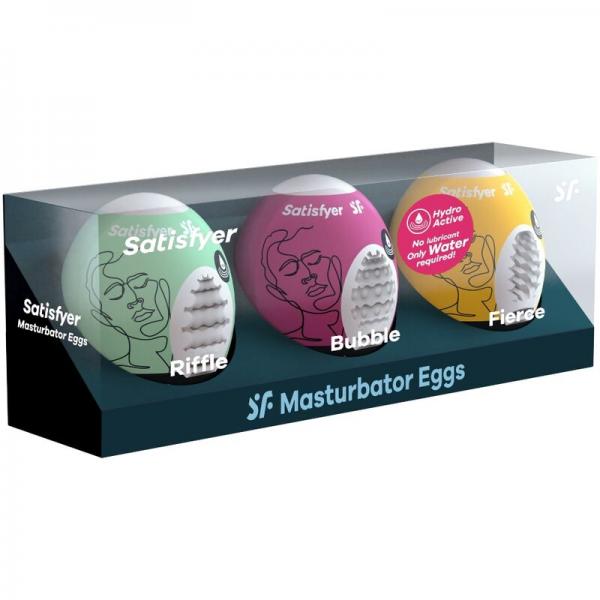 Satisfyer Masturbator Egg 3pc Set - SP BOUTIQUE