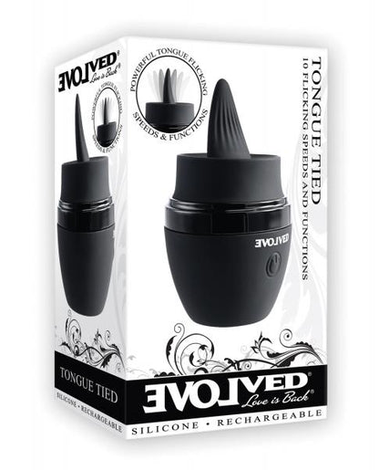 Evolved Tongue Tied 10-Function Flickering Massager - Rechargeable Waterproof Silicone Pleasure Toy - SP BOUTIQUE