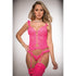 GW-B2214 2pc Corset Garter Teddy With Cut Outs & Stockings - SP BOUTIQUE