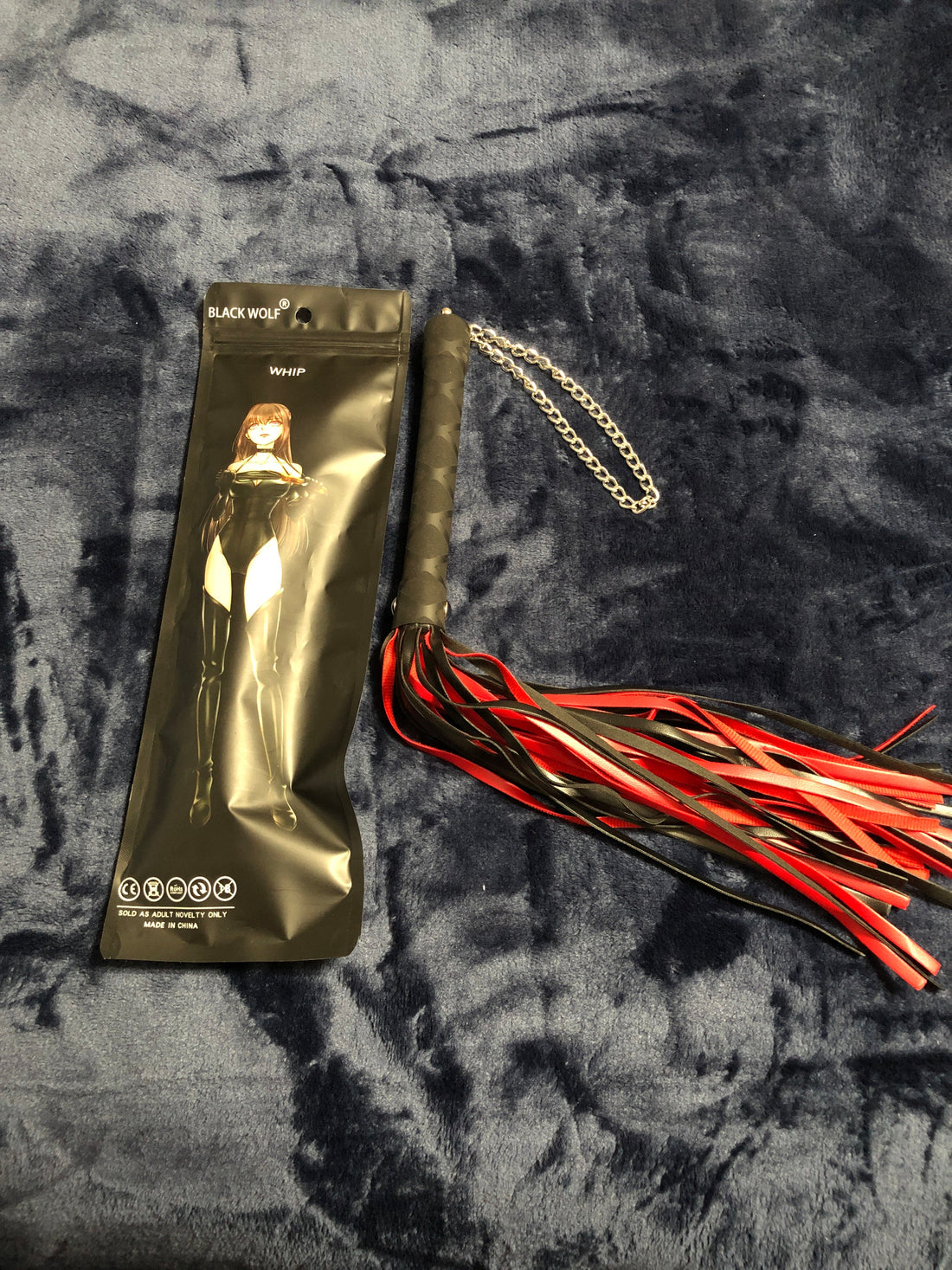 Sensuous Black Wolf  Whip - SP BOUTIQUE