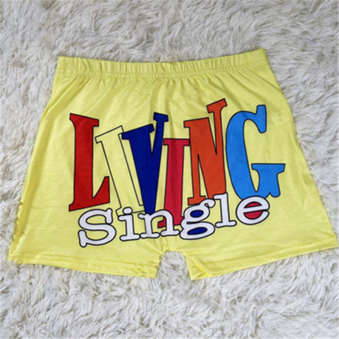 LIVING SINGLE SNACK SHORTS - SP BOUTIQUE