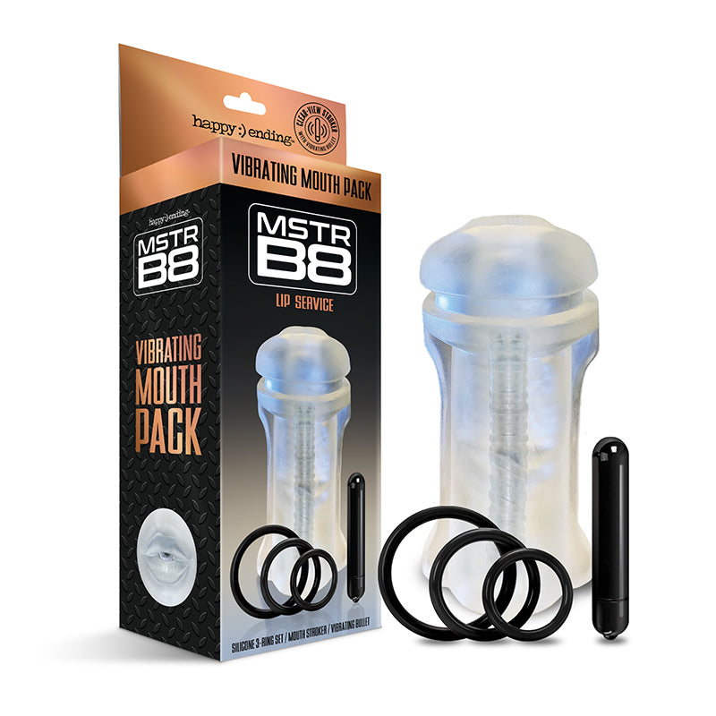 Happy Ending Mstr B8 Vibrating Oral Pack - Lip Service - SP BOUTIQUE