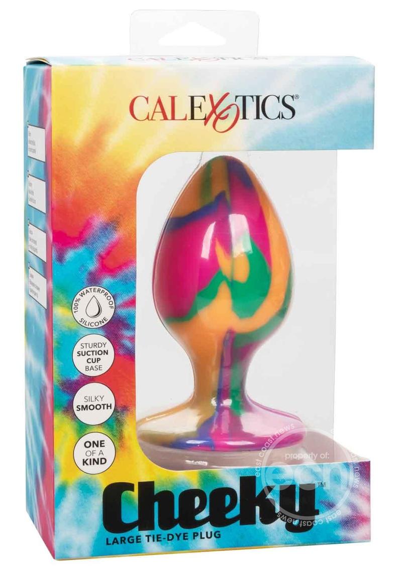 Cheeky Tie-Dye Silicone Plug Large - Multicolor - SP BOUTIQUE