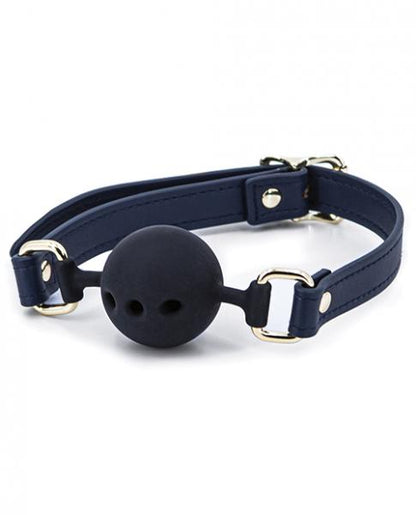 Bondage Couture Ball Gag - Blue - SP BOUTIQUE