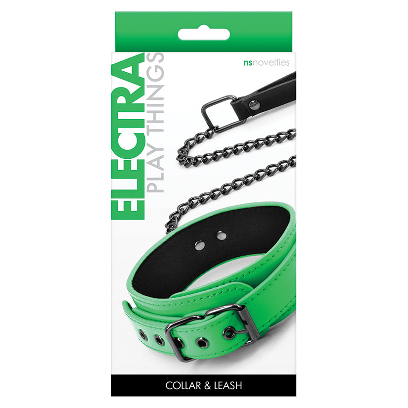 Electra Collar And Leash-Green - SP BOUTIQUE