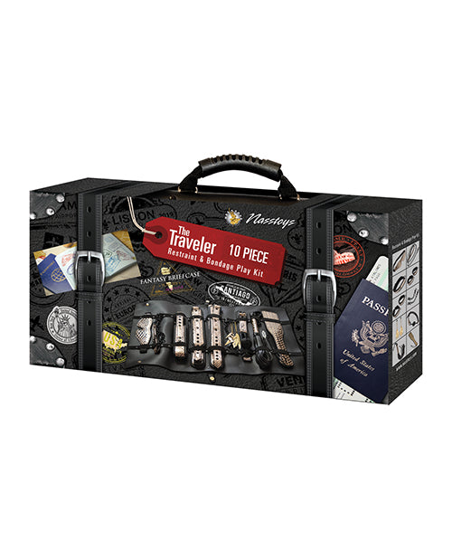 The Traveler Restraint &amp; Bondage Play Kit - 10 Pcs - SP BOUTIQUE