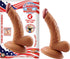 Latin American Mini Whopper 4 inches Curved Dong, Balls Brown - SP BOUTIQUE