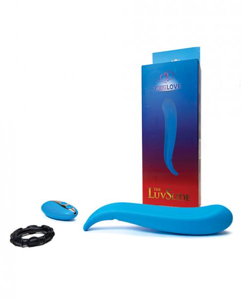 The Luvslide Couples Vibrator W/remote - Blue - SP BOUTIQUE