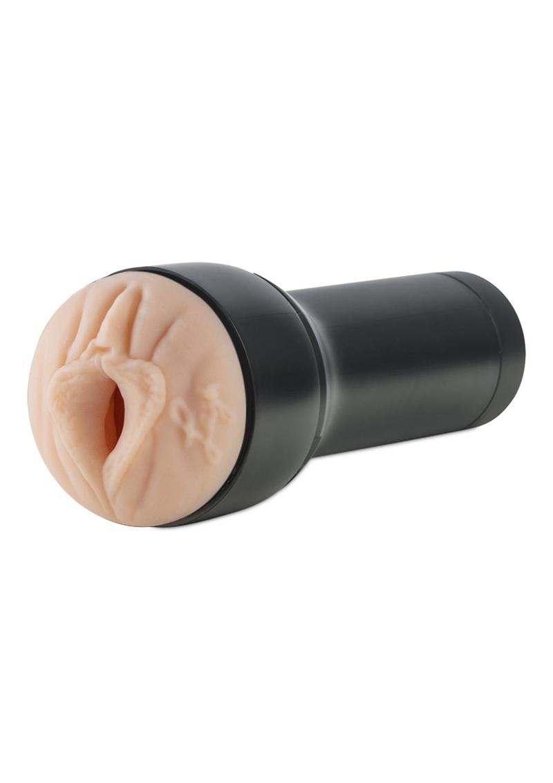 Kiiroo Feel Leigh Raven Black Stroker Interactive Masturbator - Pussy - Black/Vanilla - SP BOUTIQUE