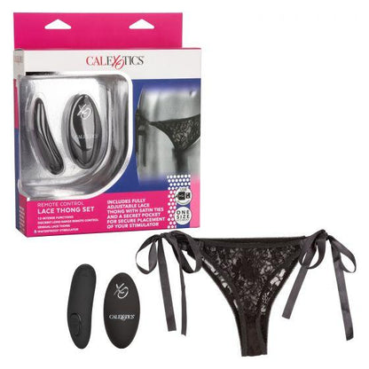 Remote Control Lace Thong Set - SP BOUTIQUE