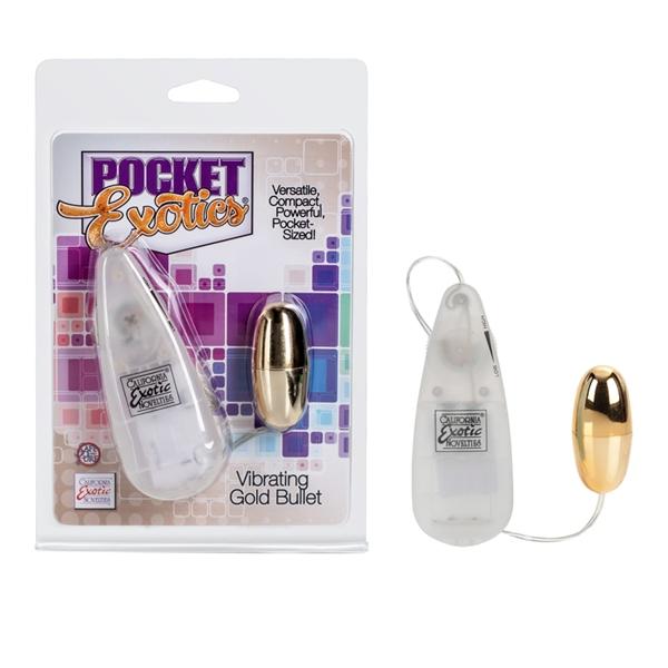 Pocket Exotic Vibrating Gold Bullet - SP BOUTIQUE