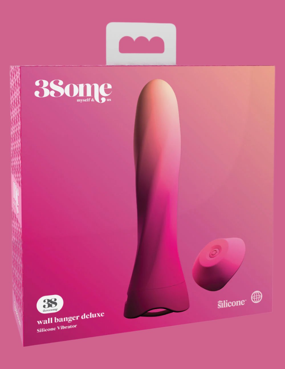 3Some Wall Banger Deluxe Silicone Vibrator - Multi-Speed, Remote Control, USB Rechargeable - SP BOUTIQUE