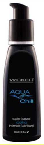 Wicked Aqua Chill 2oz Water-Based Lubricant with Cooling Sensation &amp; Natural Extracts - SP BOUTIQUE