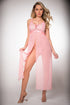 GW-D2206 2pc Empire Waist Laced Sheer Dress & Panty - SP BOUTIQUE