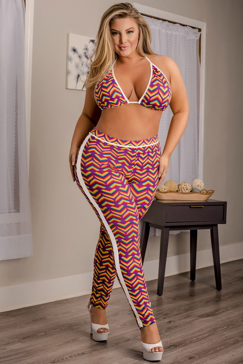 Tuxedo Leggings Plus Size Lingerie - SP BOUTIQUE