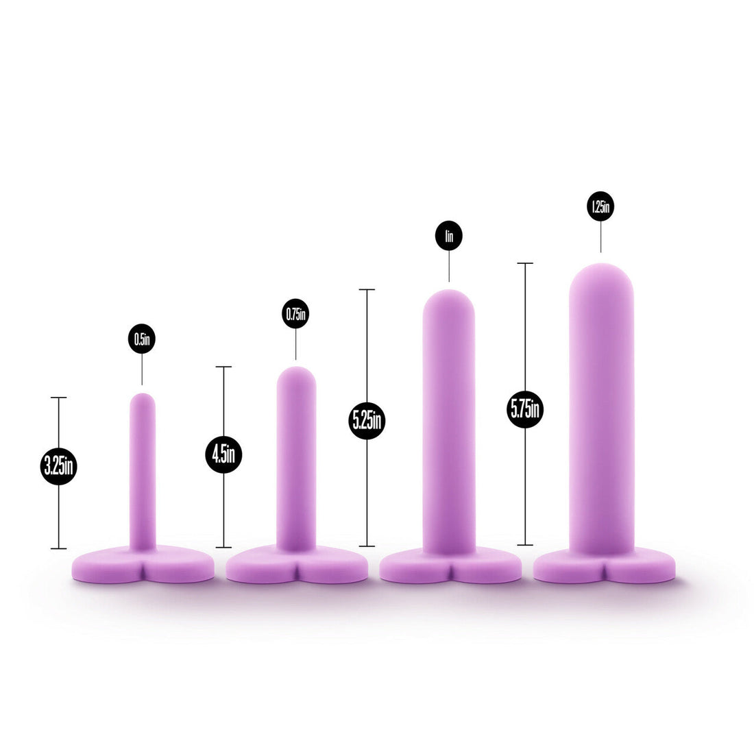 4-Piece Wellness Dilator Kit - Soft Silicone, Gradually Sized for Comfort &amp; Hygiene - SP BOUTIQUE