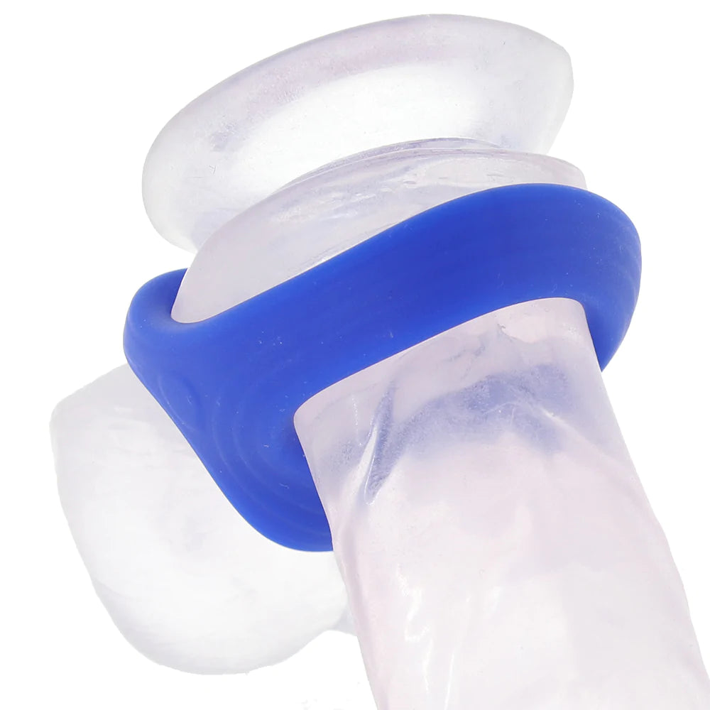 Admiral Cock And Ball Dual Ring Blue CALEXOTIC